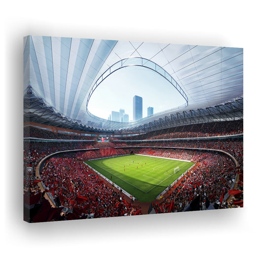 China Sporty Gossip Stadium, Stadium Canvas, Sport Art, Gift for him, Man Cave Decor, Art Print, Canvas Print Wall Art