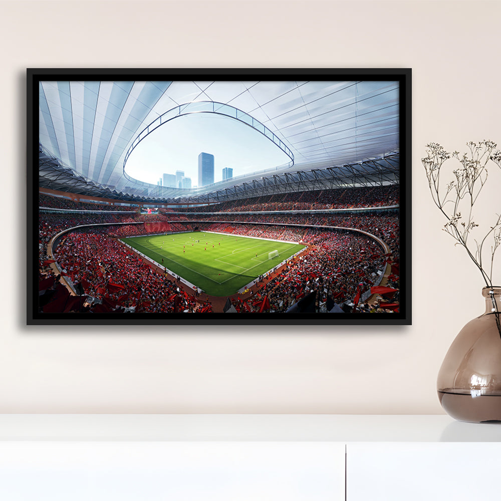 China Sporty Gossip Stadium, Stadium Canvas, Sport Art, Framed Canvas Print Wall Art, Floating Frame