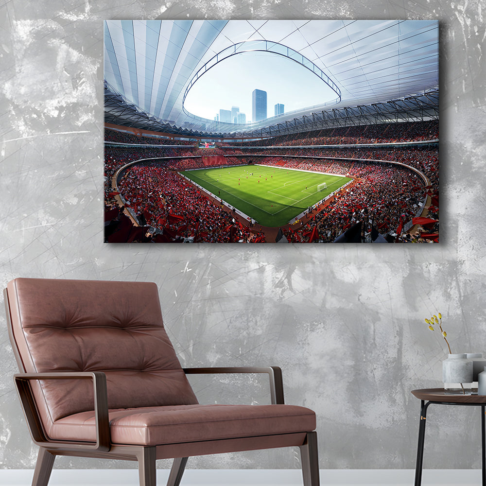 China Sporty Gossip Stadium, Stadium Canvas, Sport Art, Gift for him, Man Cave Decor, Art Print, Canvas Print Wall Art