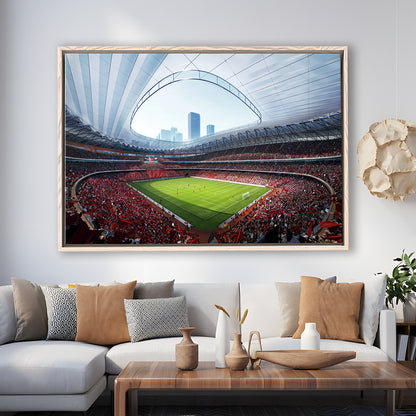 China Sporty Gossip Stadium, Stadium Canvas, Sport Art, Framed Canvas Print Wall Art, Floating Frame