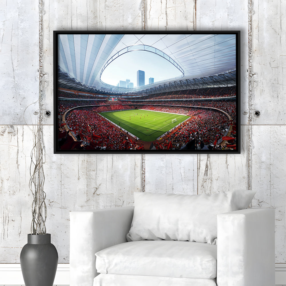 China Sporty Gossip Stadium, Stadium Canvas, Sport Art, Framed Canvas Print Wall Art, Floating Frame