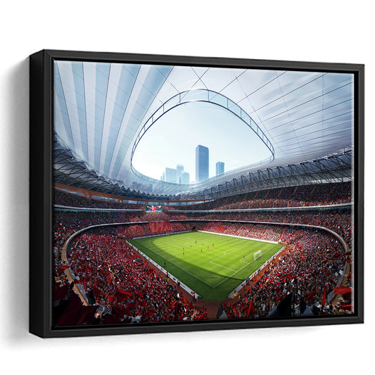 China Sporty Gossip Stadium, Stadium Canvas, Sport Art, Framed Canvas Print Wall Art, Floating Frame