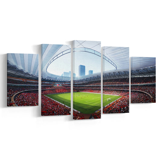 China Sporty Gossip Stadium, Stadium Canvas, Sport Art, Gift for him, 5 Panel, Large Canvas, Canvas Print Wall Art