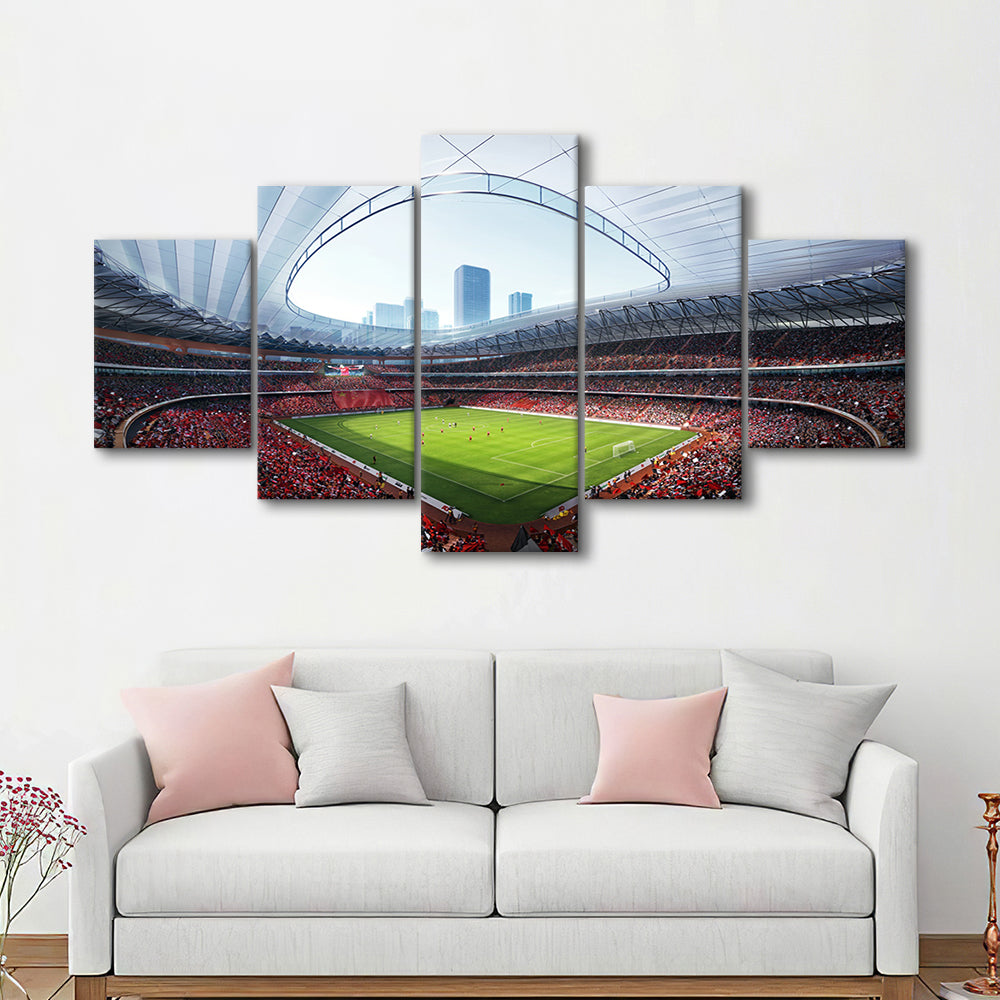 China Sporty Gossip Stadium, Stadium Canvas, Sport Art, Gift for him, 5 Panel, Large Canvas, Canvas Print Wall Art