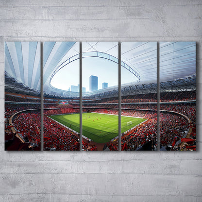 China Sporty Gossip Stadium, Stadium Canvas, Sport Art, 5 Panel B, Extra Large Canvas, Canvas Print Wall Art