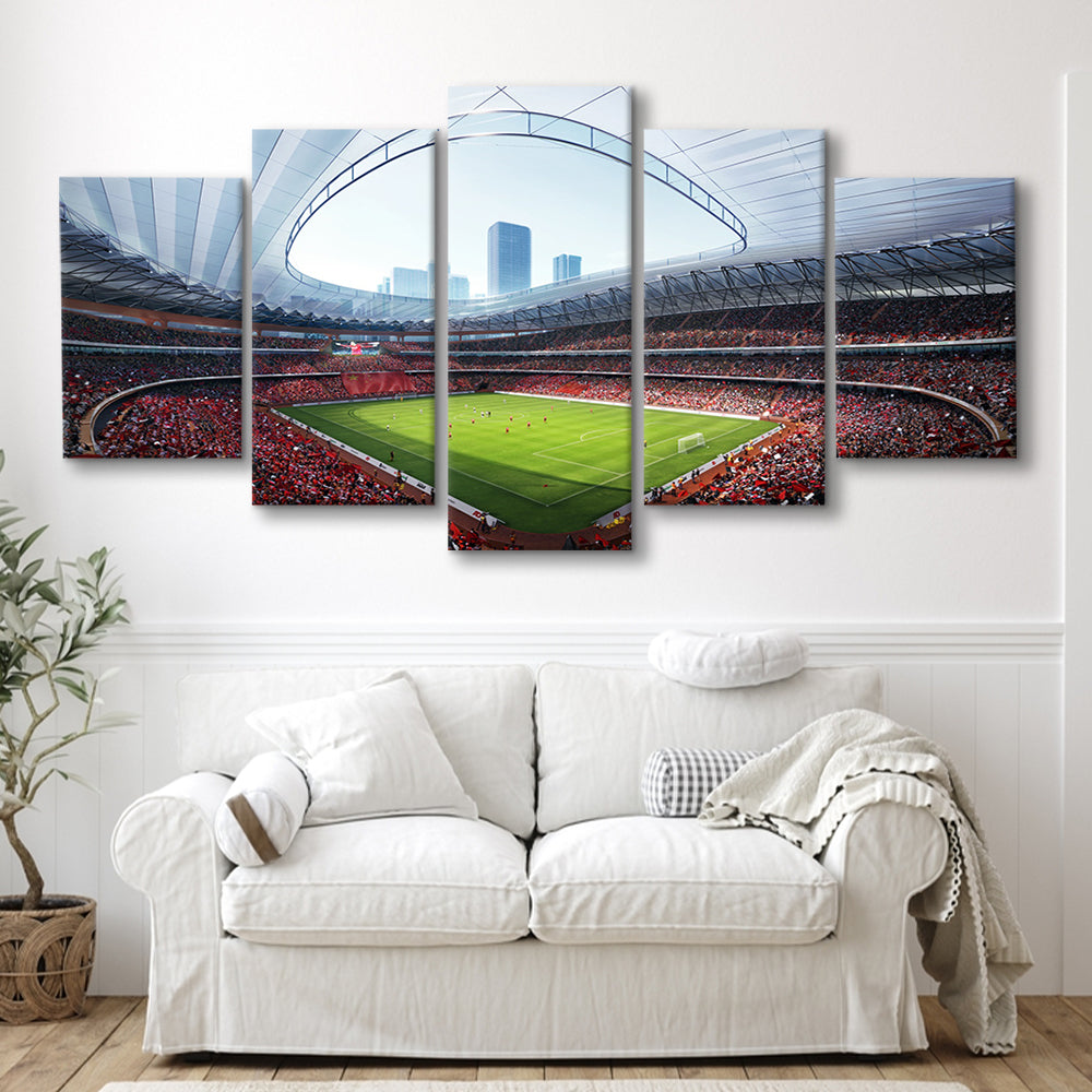 China Sporty Gossip Stadium, Stadium Canvas, Sport Art, Gift for him, 5 Panel, Large Canvas, Canvas Print Wall Art