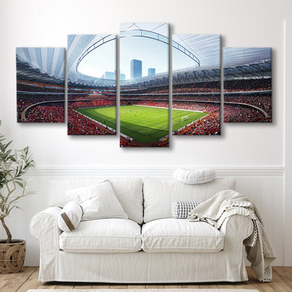 China Sporty Gossip Stadium, Stadium Canvas, Sport Art, Gift for him, 5 Panel, Large Canvas, Canvas Print Wall Art