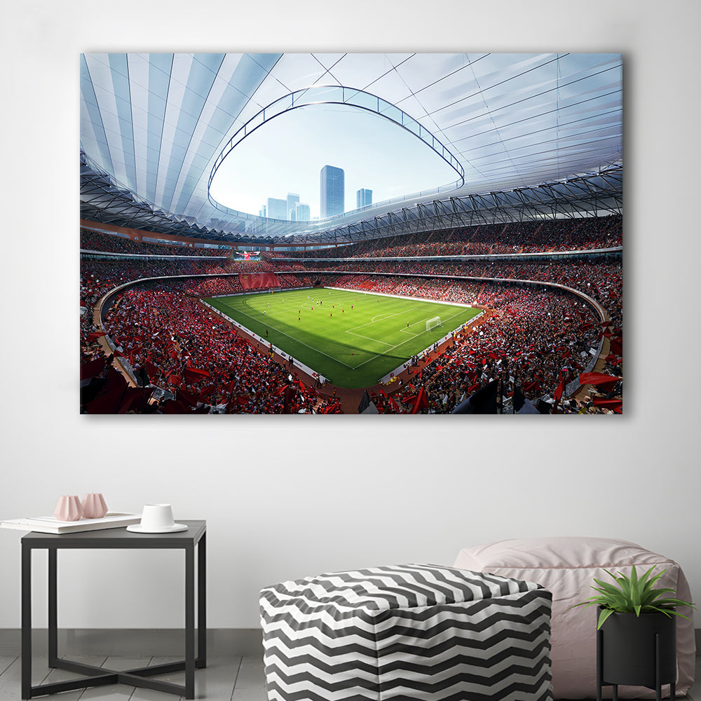 China Sporty Gossip Stadium, Stadium Canvas, Sport Art, Gift for him, Man Cave Decor, Art Print, Canvas Print Wall Art