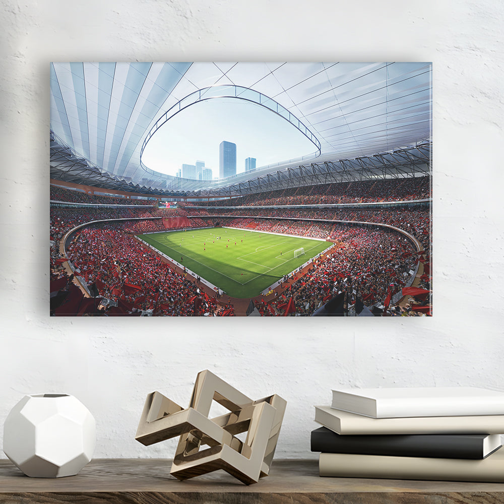 China Sporty Gossip Stadium, Stadium Canvas, Sport Art, Gift for him, Man Cave Decor, Art Print, Canvas Print Wall Art
