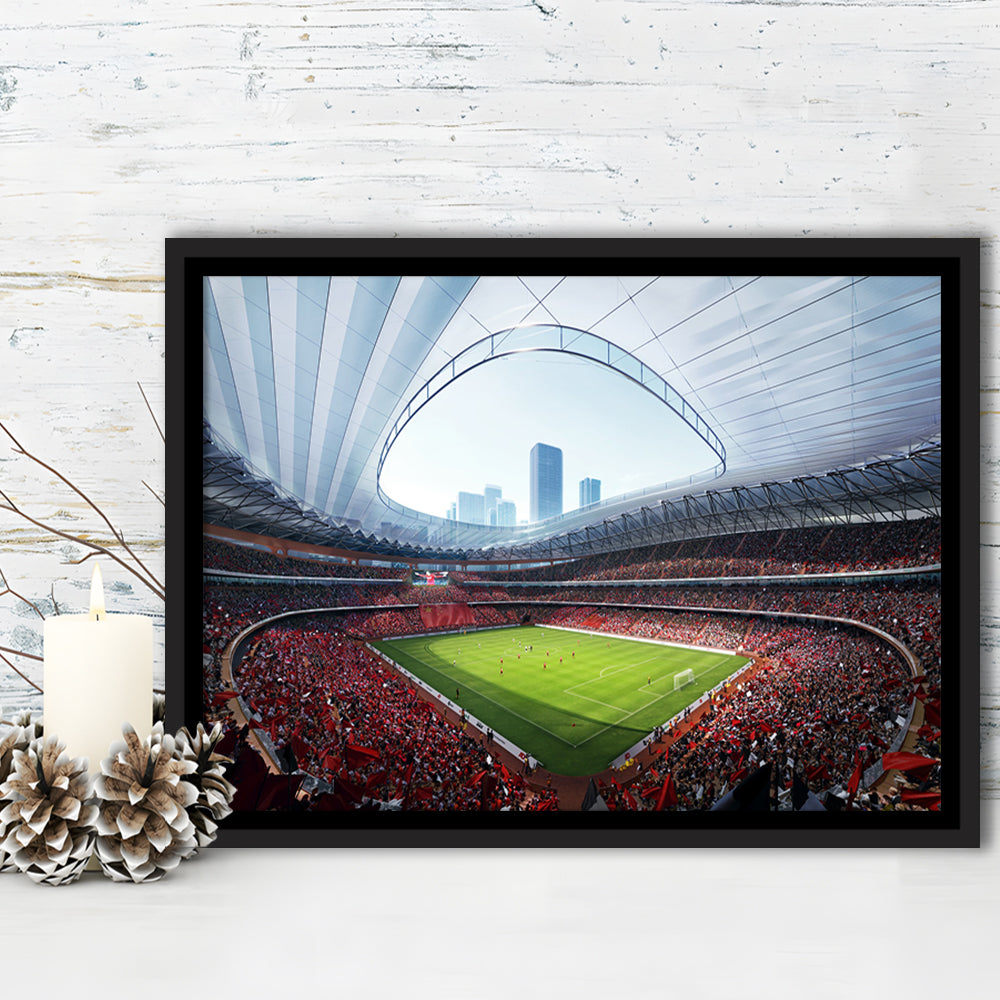 China Sporty Gossip Stadium, Stadium Canvas, Sport Art, Framed Canvas Print Wall Art, Floating Frame