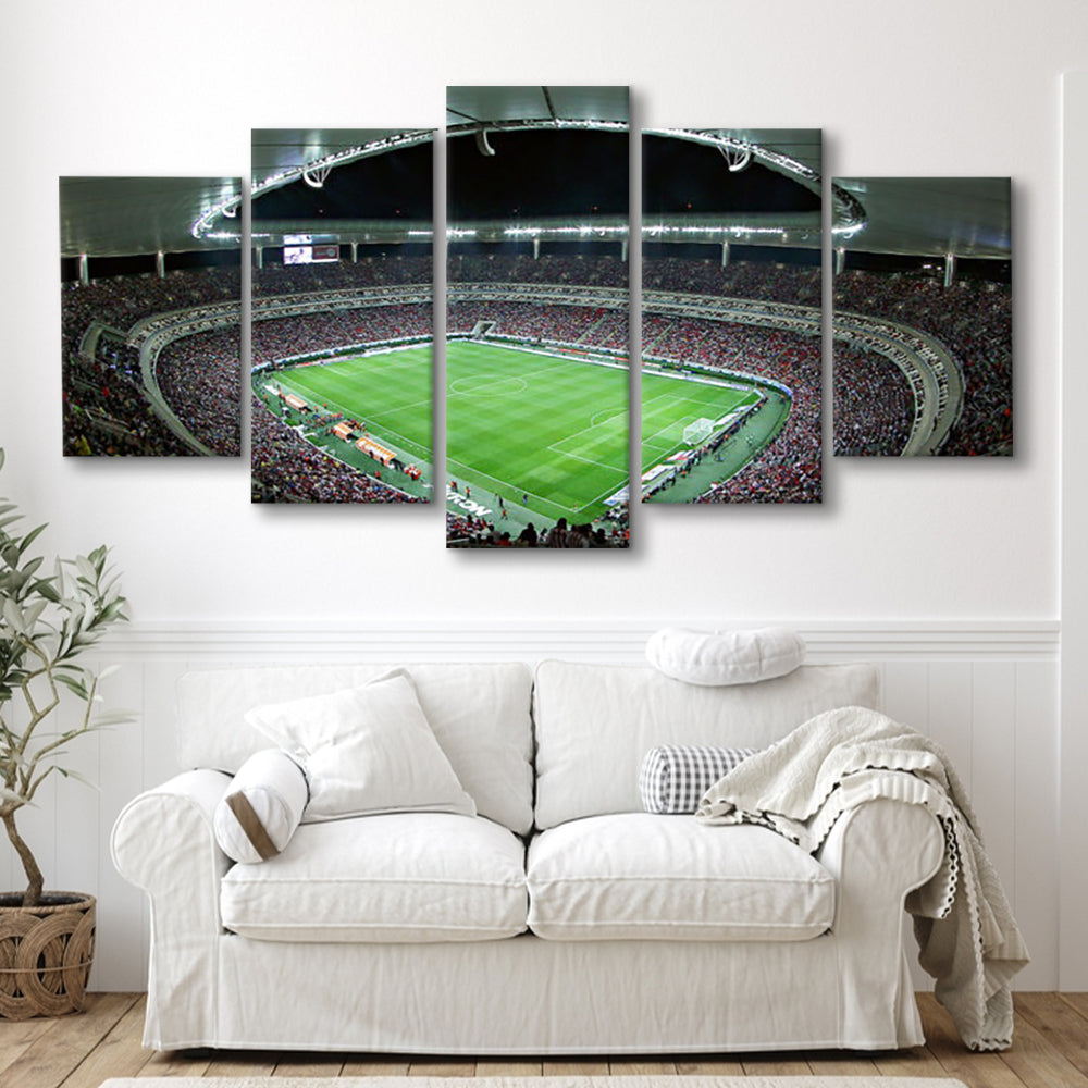 Chivas Guadalajara Stadium, Stadium Canvas, Sport Art, Gift for him, 5 Panel, Large Canvas, Canvas Print Wall Art