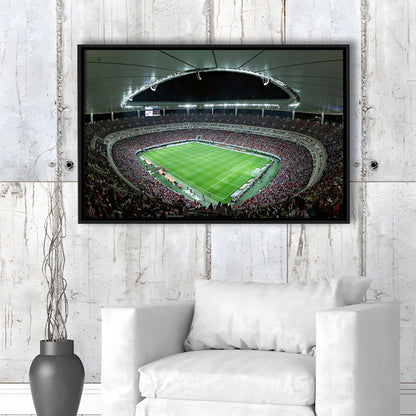 Chivas Guadalajara Stadium, Stadium Canvas, Sport Art, Framed Canvas Print Wall Art, Floating Frame