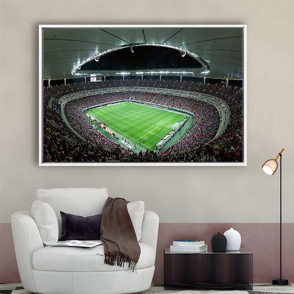 Chivas Guadalajara Stadium, Stadium Canvas, Sport Art, Framed Canvas Print Wall Art, Floating Frame