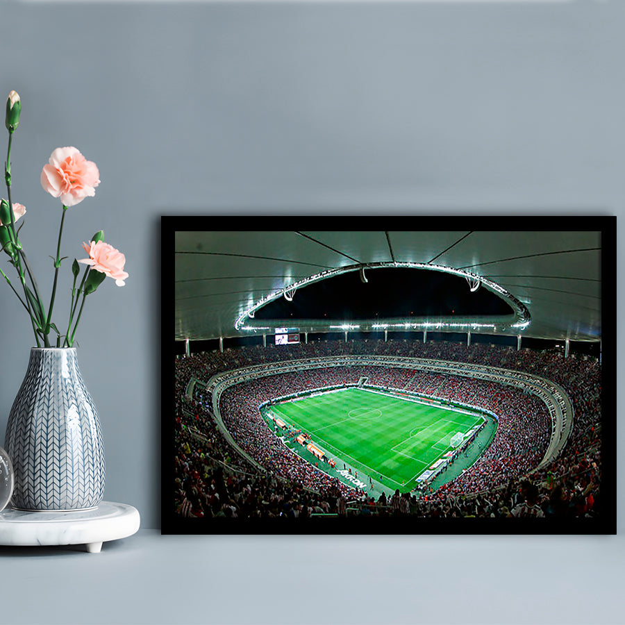 Chivas Guadalajara Stadium, Stadium Canvas, Sport Art, Gift for him, Framed Art Print Wall Decor, Picture Framed