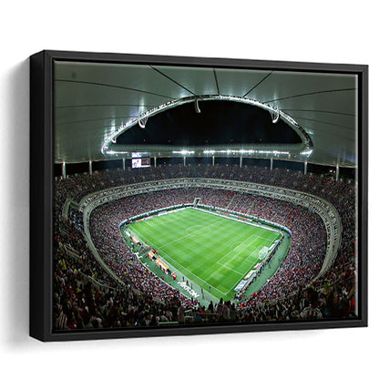 Chivas Guadalajara Stadium, Stadium Canvas, Sport Art, Framed Canvas Print Wall Art, Floating Frame