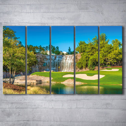 Cigar-Friendly Las Vegas Has No Shortage Of Golf Courses, Golf Art Print, Extra Large Canvas Print Wall Art