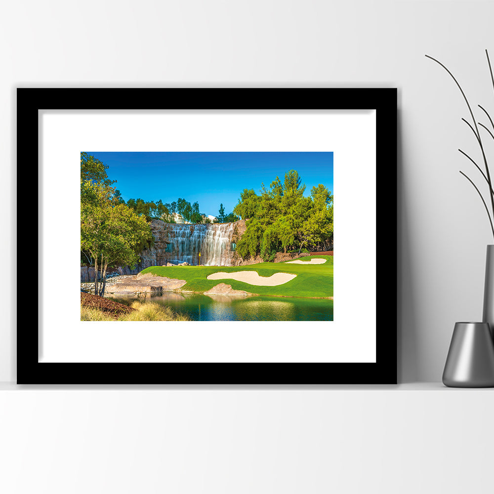 Cigar-Friendly Las Vegas Has No Shortage Of Golf Courses, Goft Art Print, Framed Art Print White Border Wall Decor