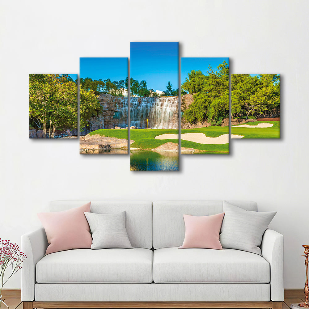 Cigar-Friendly Las Vegas Has No Shortage Of Golf Courses, Golf Art Print, 5 Pieces Mixed Canvas Print Wall Art