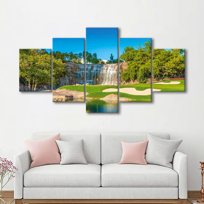 Cigar-Friendly Las Vegas Has No Shortage Of Golf Courses, Golf Art Print, 5 Pieces Mixed Canvas Print Wall Art