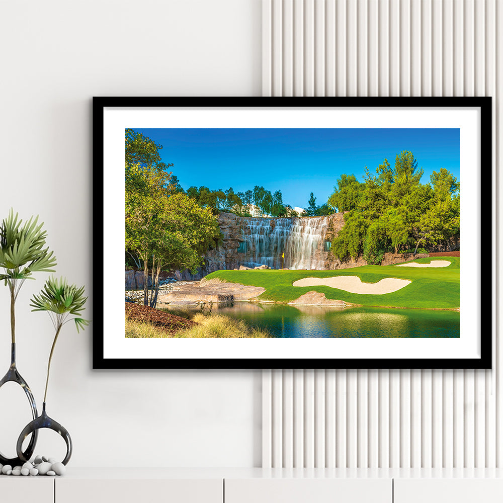 Cigar-Friendly Las Vegas Has No Shortage Of Golf Courses, Goft Art Print, Framed Art Print White Border Wall Decor