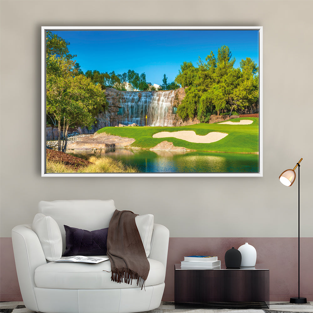 Cigar-Friendly Las Vegas Has No Shortage Of Golf Courses, Floating Framed Canvas Print Wall Art