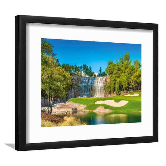Cigar-Friendly Las Vegas Has No Shortage Of Golf Courses, Goft Art Print, Framed Art Print White Border Wall Decor