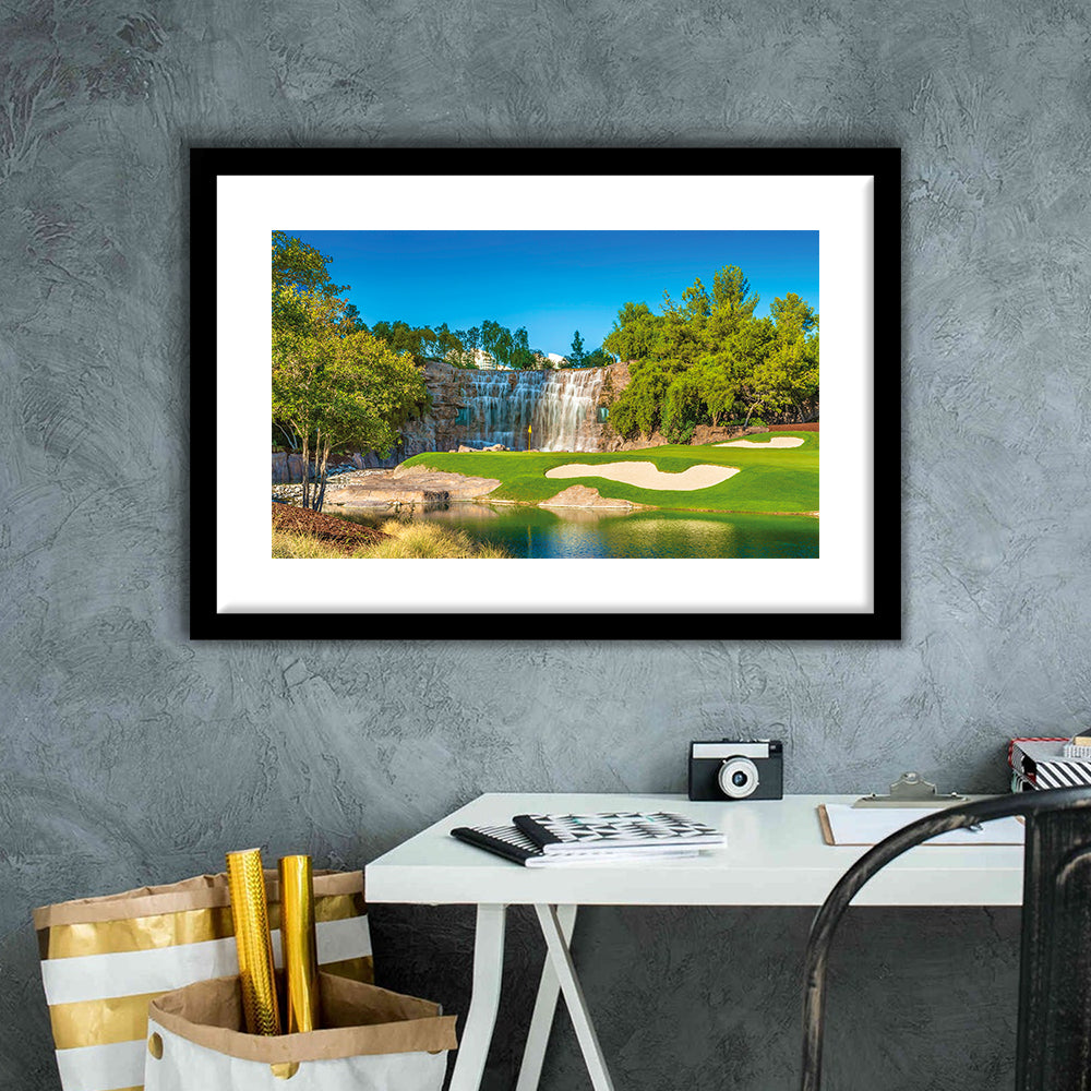 Cigar-Friendly Las Vegas Has No Shortage Of Golf Courses, Goft Art Print, Framed Art Print White Border Wall Decor