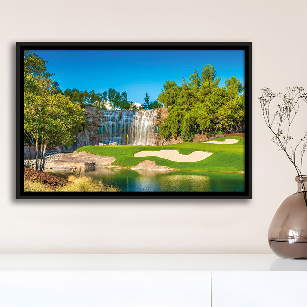 Cigar-Friendly Las Vegas Has No Shortage Of Golf Courses, Floating Framed Canvas Print Wall Art