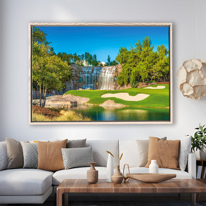 Cigar-Friendly Las Vegas Has No Shortage Of Golf Courses, Floating Framed Canvas Print Wall Art