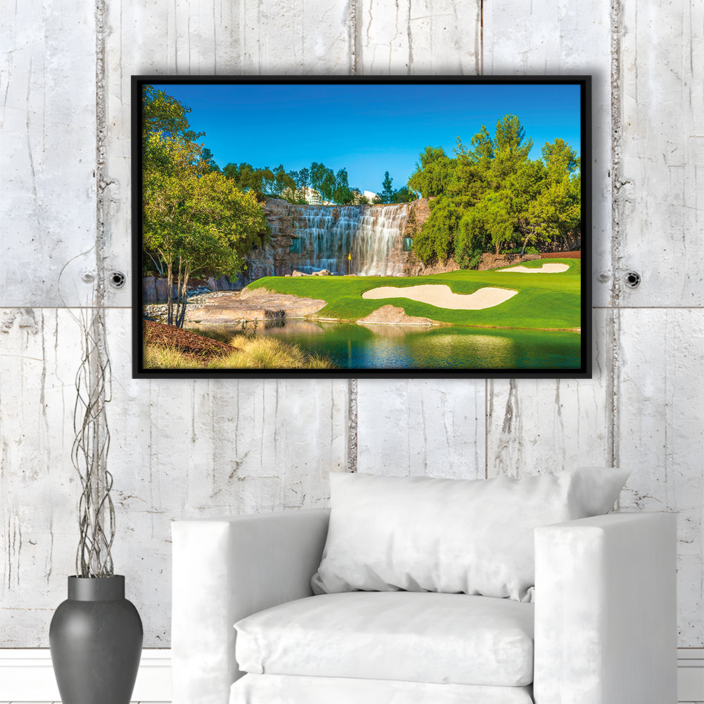 Cigar-Friendly Las Vegas Has No Shortage Of Golf Courses, Floating Framed Canvas Print Wall Art