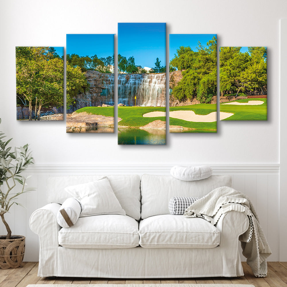 Cigar-Friendly Las Vegas Has No Shortage Of Golf Courses, Golf Art Print, 5 Pieces Mixed Canvas Print Wall Art