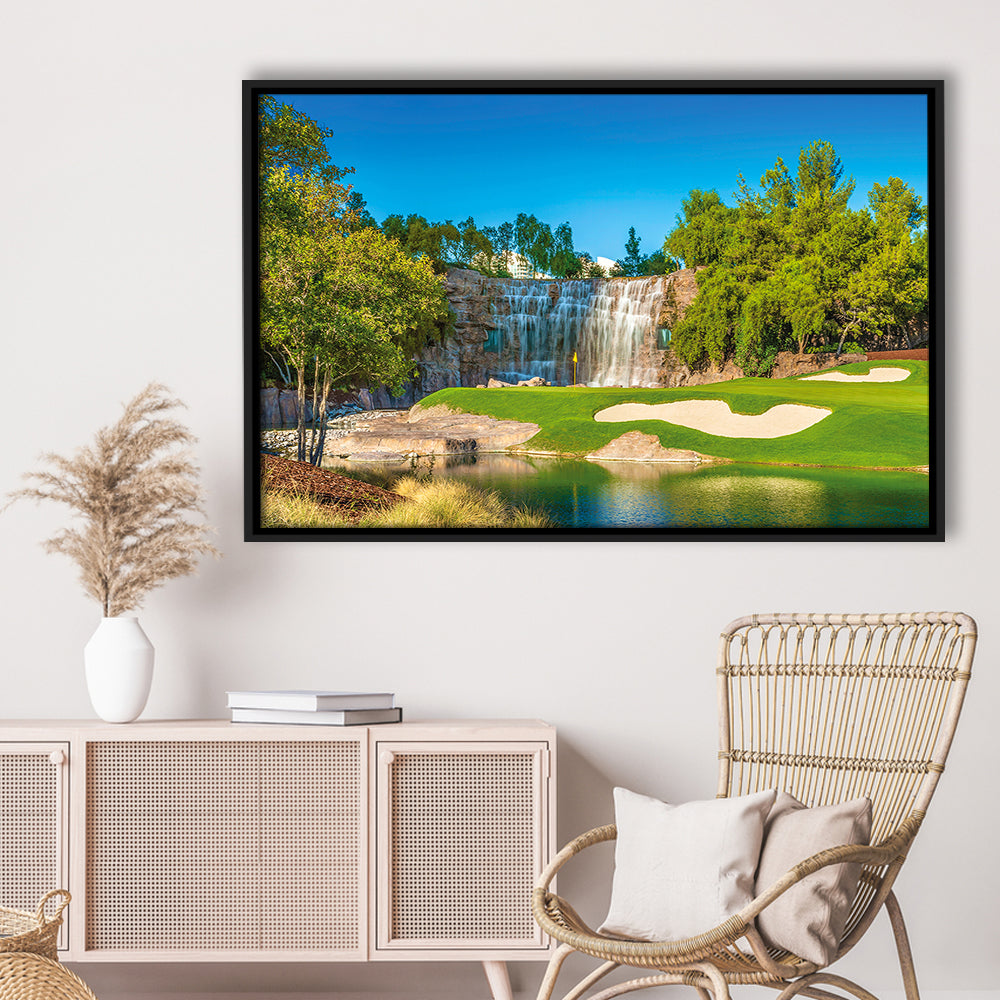 Cigar-Friendly Las Vegas Has No Shortage Of Golf Courses, Floating Framed Canvas Print Wall Art