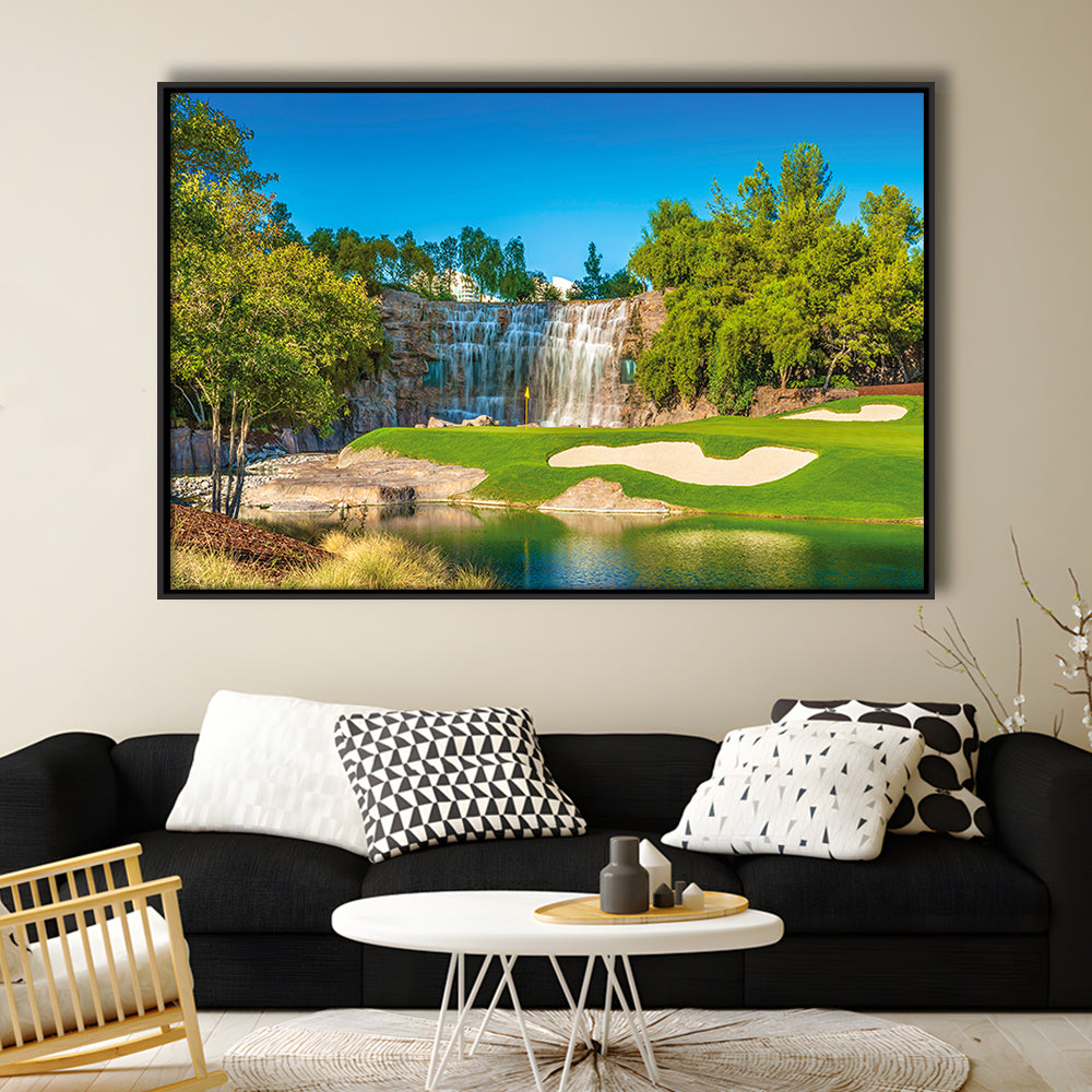 Cigar-Friendly Las Vegas Has No Shortage Of Golf Courses, Floating Framed Canvas Print Wall Art