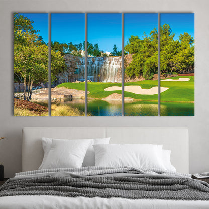 Cigar-Friendly Las Vegas Has No Shortage Of Golf Courses, Golf Art Print, Extra Large Canvas Print Wall Art