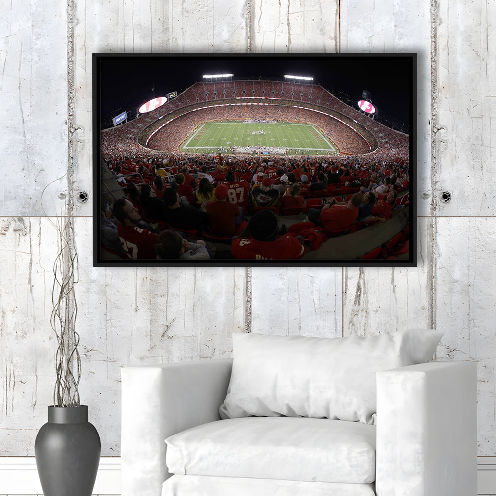 Cinco De Septiembre Stadium, Stadium Canvas, Sport Art, Framed Canvas Print Wall Art, Floating Frame