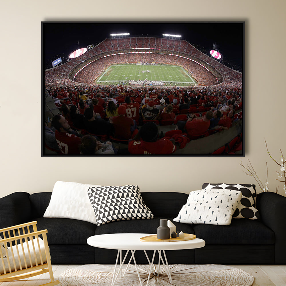 Cinco De Septiembre Stadium, Stadium Canvas, Sport Art, Framed Canvas Print Wall Art, Floating Frame