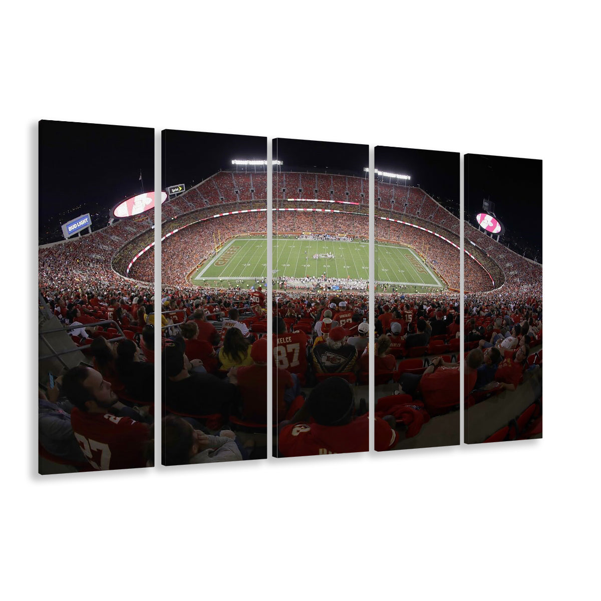Cinco De Septiembre Stadium, Stadium Canvas, Sport Art, 5 Panel B, Extra Large Canvas, Canvas Print Wall Art