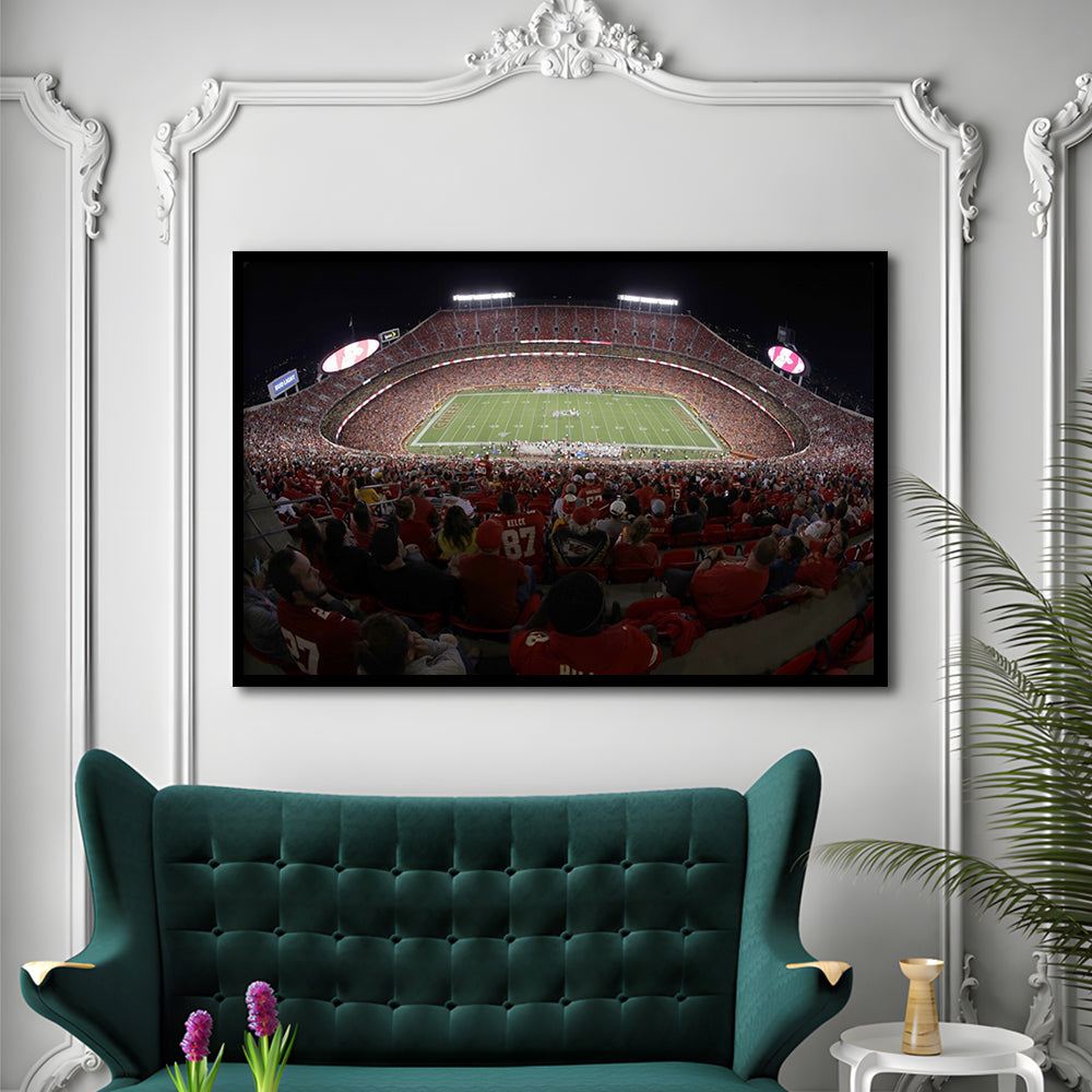 Cinco De Septiembre Stadium, Stadium Canvas, Sport Art, Gift for him, Framed Art Print Wall Decor, Picture Framed