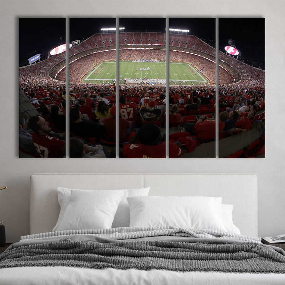 Cinco De Septiembre Stadium, Stadium Canvas, Sport Art, 5 Panel B, Extra Large Canvas, Canvas Print Wall Art