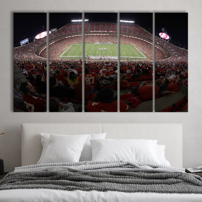 Cinco De Septiembre Stadium, Stadium Canvas, Sport Art, 5 Panel B, Extra Large Canvas, Canvas Print Wall Art