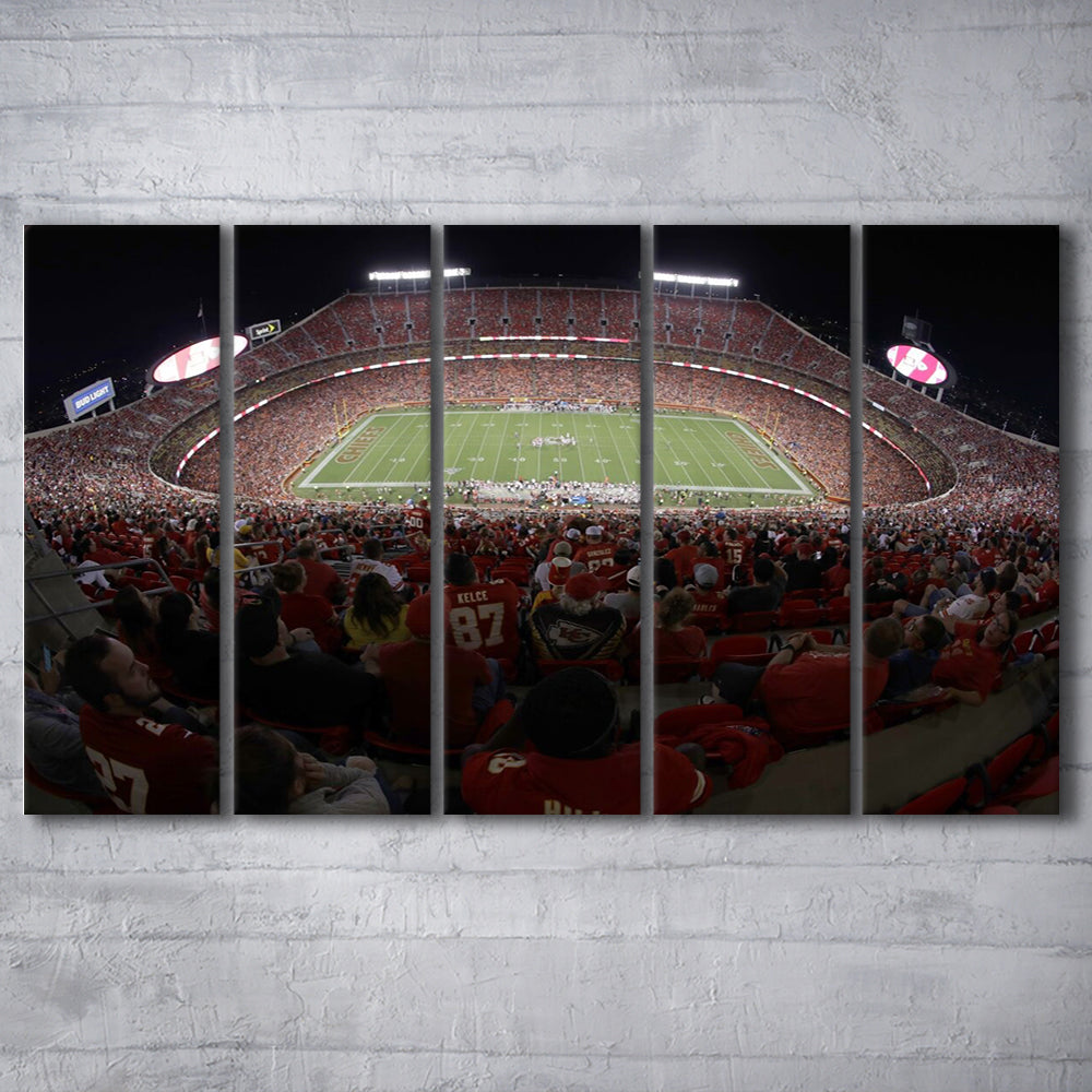 Cinco De Septiembre Stadium, Stadium Canvas, Sport Art, 5 Panel B, Extra Large Canvas, Canvas Print Wall Art
