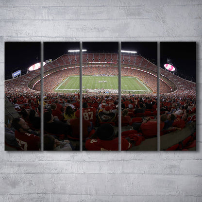 Cinco De Septiembre Stadium, Stadium Canvas, Sport Art, 5 Panel B, Extra Large Canvas, Canvas Print Wall Art