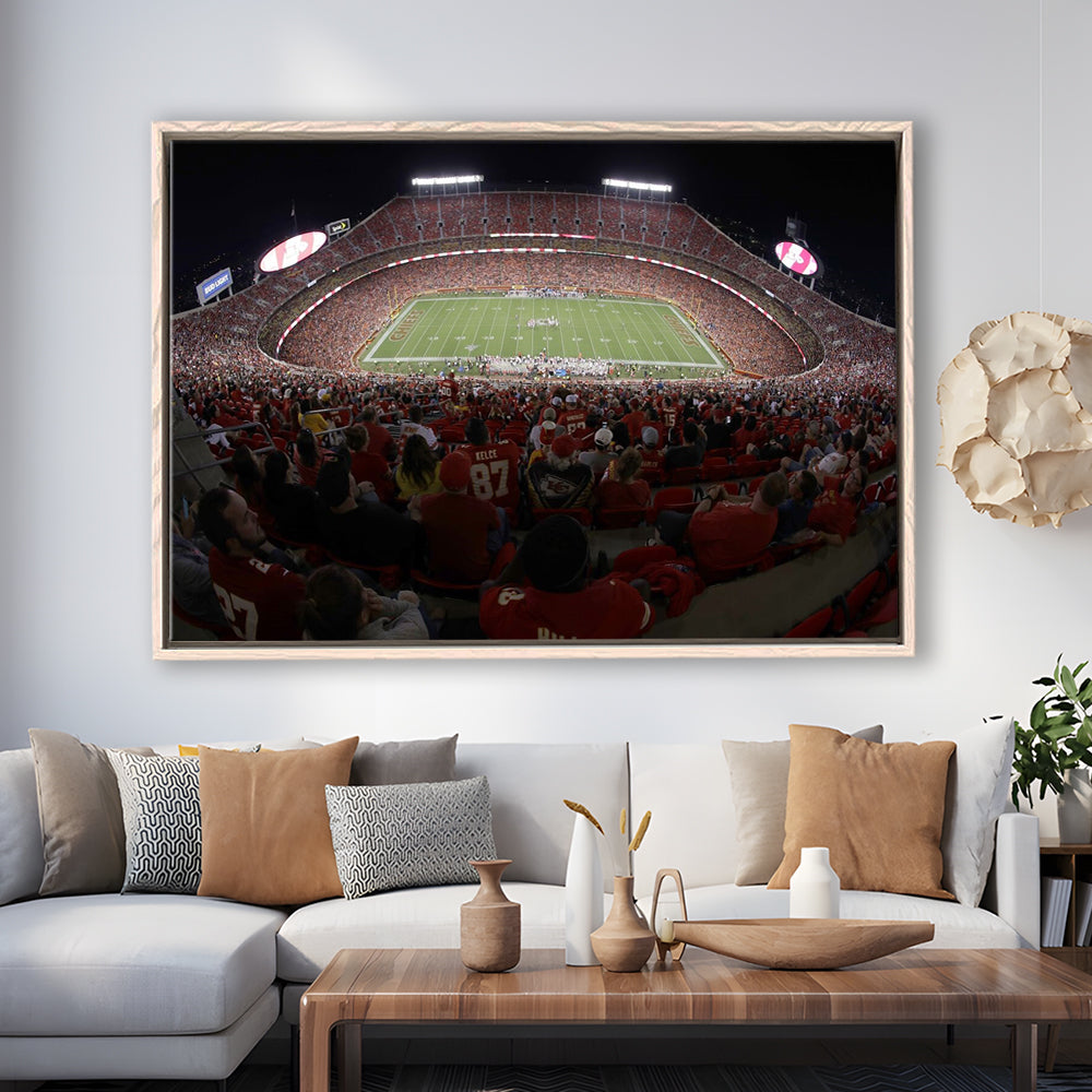 Cinco De Septiembre Stadium, Stadium Canvas, Sport Art, Framed Canvas Print Wall Art, Floating Frame