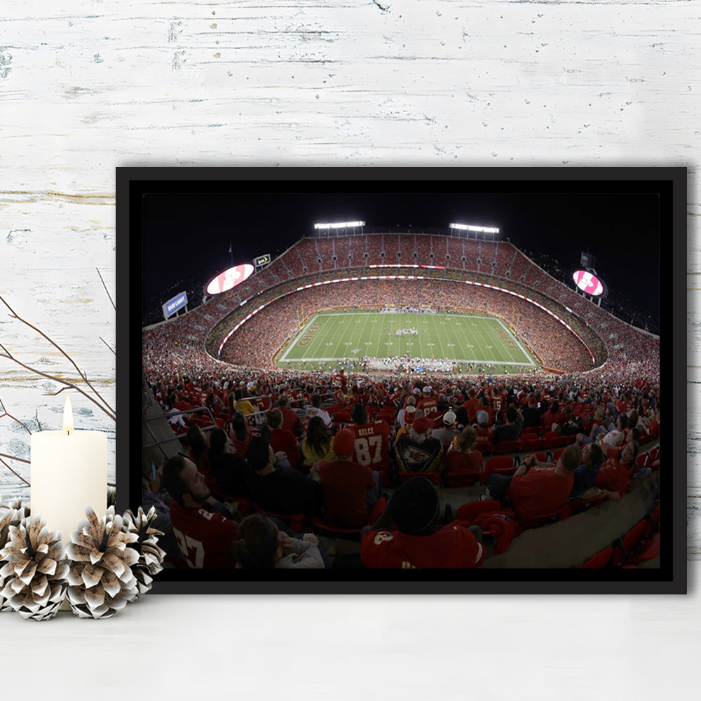 Cinco De Septiembre Stadium, Stadium Canvas, Sport Art, Framed Canvas Print Wall Art, Floating Frame