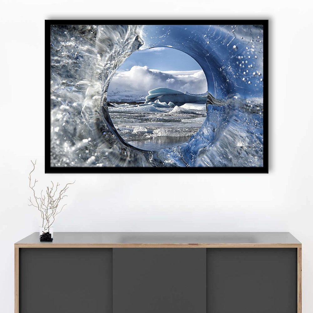 Circle Of Life LargeArt Prints Floating Frame Wall Art Print, Framed Art Print, Picture Framed