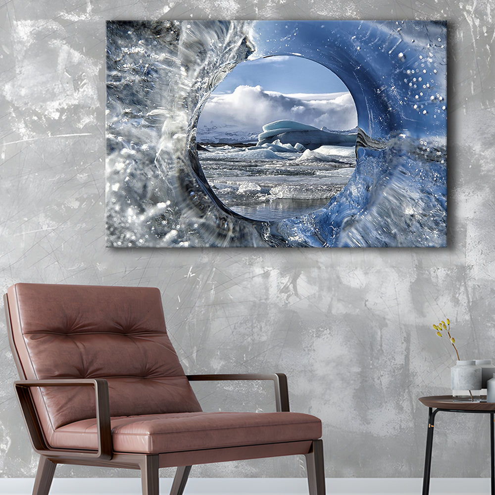Circle Of Life Large Stretched Canvas Floating Frame Wall Art Print, Cavas Print Wall Art Hom Decor