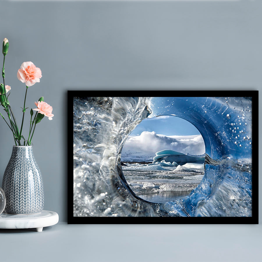 Circle Of Life LargeArt Prints Floating Frame Wall Art Print, Framed Art Print, Picture Framed