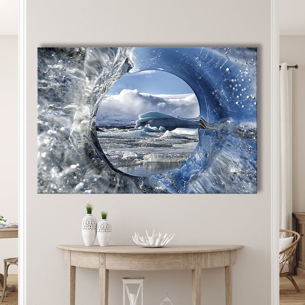 Circle Of Life Large Stretched Canvas Floating Frame Wall Art Print, Cavas Print Wall Art Hom Decor