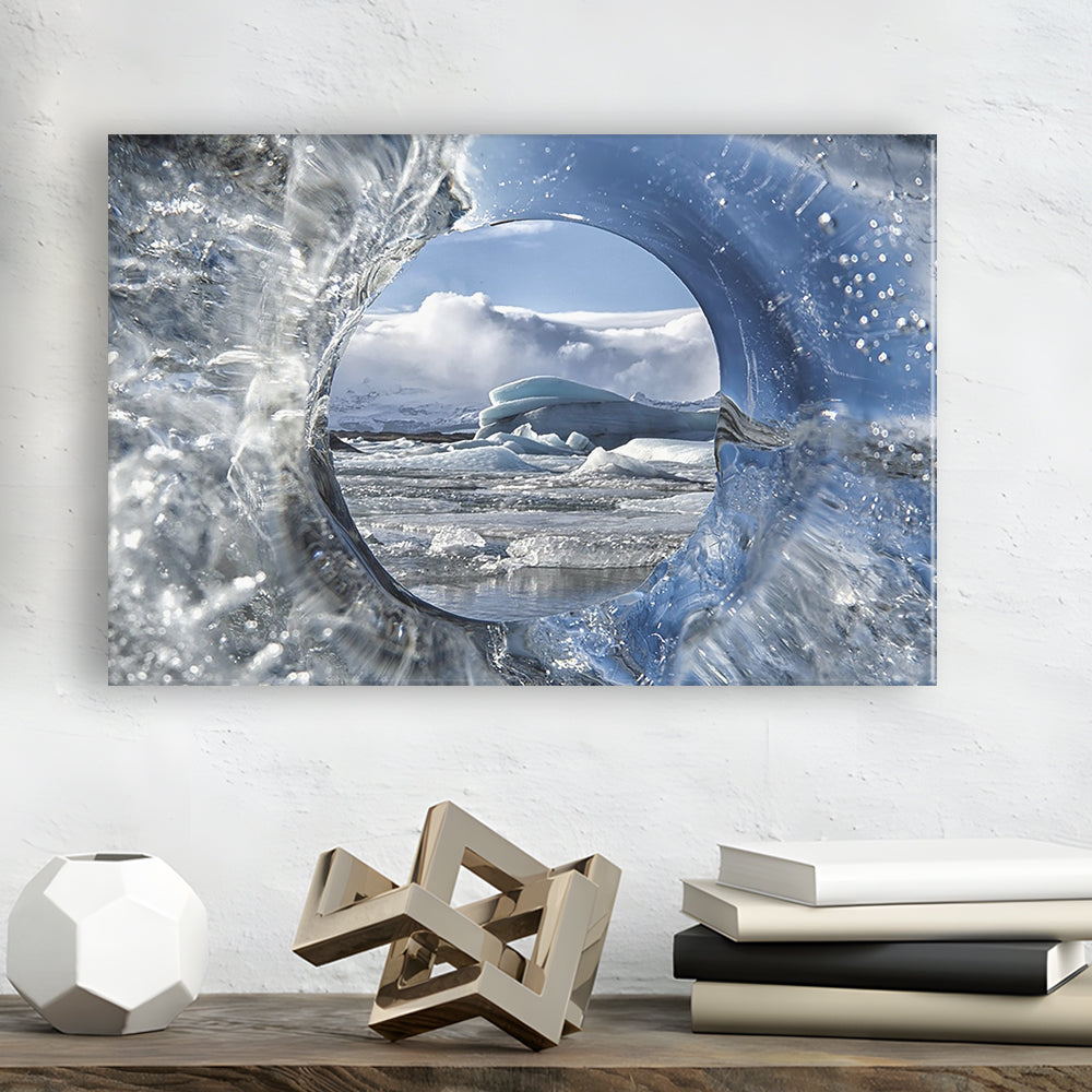Circle Of Life Large Stretched Canvas Floating Frame Wall Art Print, Cavas Print Wall Art Hom Decor