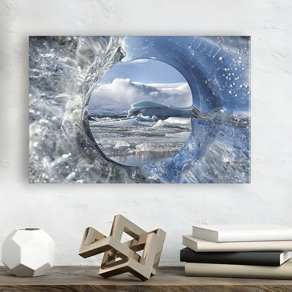 Circle Of Life Large Stretched Canvas Floating Frame Wall Art Print, Cavas Print Wall Art Hom Decor